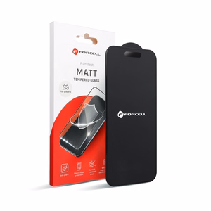 Karkaistu lasi iPhone 12 PRO MAX:lle Forcell Matt Glass musta
