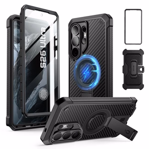 Supcase Unicorn Beetle Pro Mag MagSafe 2-Set Suojakuori Samsung Galaxy S26 Ultralle - Musta