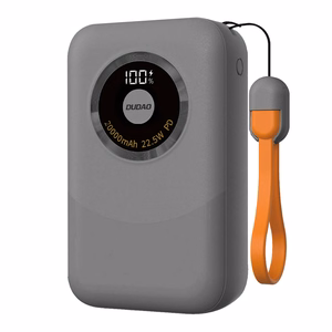 Tehopankki Dudao K21 Mini 10000mAh 22.5W USB-A / USB-C - harmaa