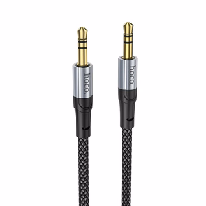 Hoco AUX-kaapeli Jack 3,5mm - Jack 3,5mm 1m UPA26 Musta