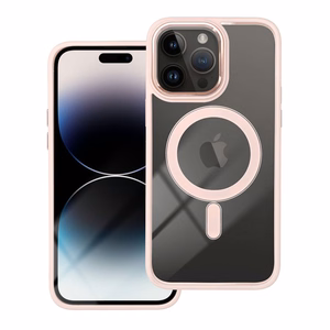Suojakuori iPhone 17 PRO:lle Color Edge Mag Cover yhteensopiva MagSafe vaaleanpunainen