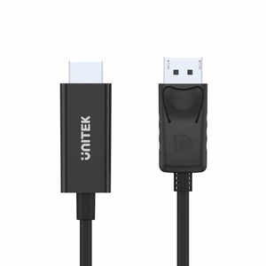 UNITEK Y-5118CA videokaapelisovitin 1,8 m HDMI Type A (Standard) DisplayPort Musta