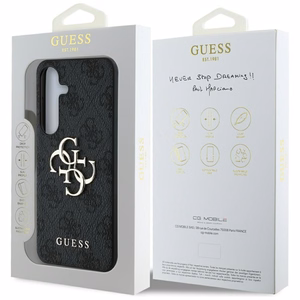 Guess Suojakuori Samsung S25:lle GUHCS25S4GMGGR (4G PU Big Logo) musta