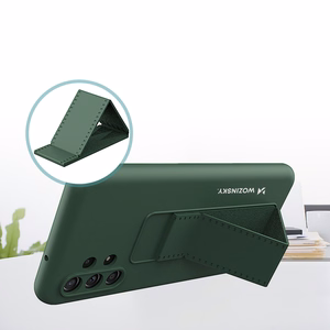 Wozinsky Kickstand Case silicone case with stand Xiaomi Redmi Note 11 Pro case black