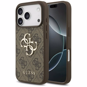 Guess 4G Big Logo Suojakuori iPhone 17 Pro:lle - Ruskea