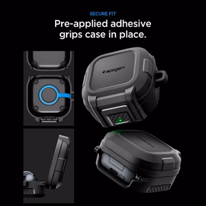Spigen Lock Fit Case for Samsung Galaxy Buds 4 / 4 Pro - Matte Black