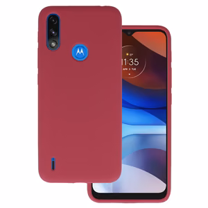 Silicone Lite Suojakuori Motorola Moto E7 Power/E7i Power - viininpunainen