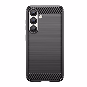 Carbon Suojakuori Samsung Galaxy S25 Edge:lle - musta
