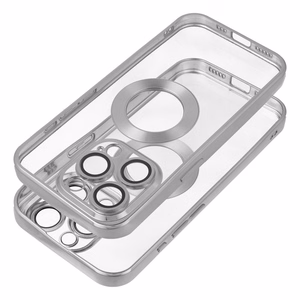Suojakuori iPhone 17 PRO MAX Glam hopeinen