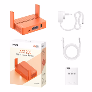 Cudy AC1200 langaton reititin Fast Ethernet oranssi