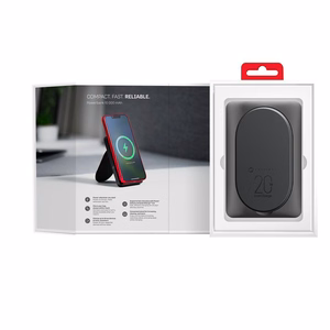 Varavirtalähde yhteensopiva MagSafen kanssa Forcell F-Energy MagStand F10K2 QC3.0 PD 5A 20W 10000 mAh musta