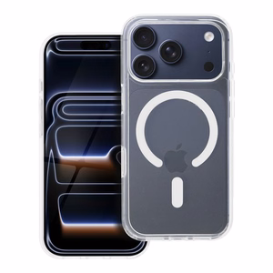 Suojakuori iPhone 17 PRO:lle Clear Mag Cover Elite (STR / NON-YELLOWING / CAMERA CONTROL BUTTON) yhteensopiva MagSafen kanssa läpinäkyvä