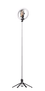 Blavec selfie-rengasvalo Aura LED rengas P-55 25cm kolmijalka + kaukosäädin + 2,3 m (RLP55-TRB23) musta