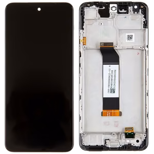 LCD screen Xiaomi Redmi Note 10 5G/Redmi Note 10T 5G/Poco M3 Pro 5G with touch screen and frame Black original (service pack)