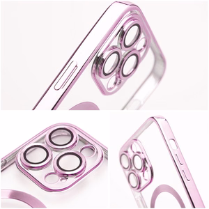 Electro Mag Cover-suojakuori mallille iPhone 17 Pro / 18 Pro, MagSafe-yhteensopiva – ruusukullanvärinen