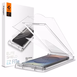 Spigen Elite Shield EZ FIT hybridilasi Samsung Galaxy S25 Ultra -puhelimelle - läpinäkyvä
