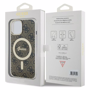 Guess IML 4G MagSafe iPhone 15 Plus suojakuori - ruskea