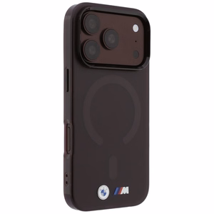 BMW M IML Frosted Metal Logo & Trims MagSafe suojakuori mallille iPhone 17 Pro / 18 Pro – viininpunainen