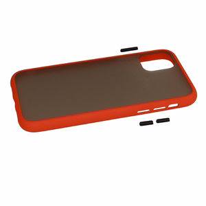 Vennus Color Button Bumper Samsung Galaxy S21 Ultra:lle punainen