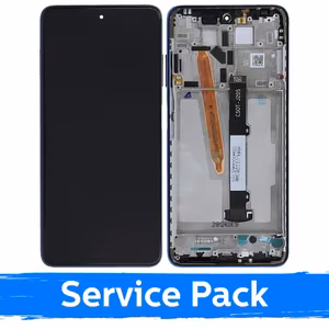 LCD Display Compatible With Xiaomi Poco X3 Pro (X3) With Frame / Blue / (Service Pack)