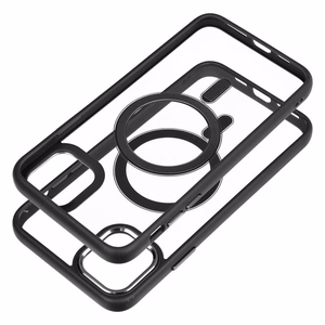 Suojakuori iPhone 11 PRO MAX:lle Color Edge Mag Cover yhteensopiva MagSafe musta