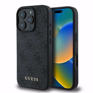 Guess 4G Classic kotelo iPhone 16 Pro - musta