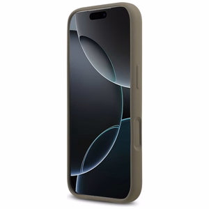 Guess Silikoninen Big 4G Script Suojakuori iPhone 17 Pro:lle - Ruskea