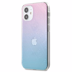 Guess GUHCP12S3D4GGBP iPhone 12 mini 5.4" sininen-vaaleanpunainen/sininen&vaaleanpunainen kotelo 4G 3D-kuvioinen kokoelma