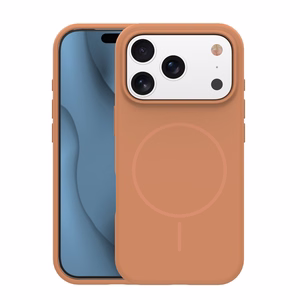 Silicone Thin Mag kotelo iPhone 13 6,1" karamelli