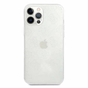 Guess GUHCP12L3D4GTR iPhone 12 Pro Max 6.7" läpinäkyvä kovakotelo 4G 3D kuvio kokoelma