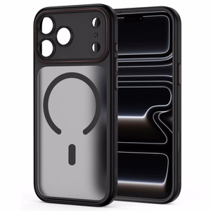 Tech-Protect MagCam MagSafe suojakuori malleille iPhone 18 Pro Max / 17 Pro Max, mattamusta ja punainen