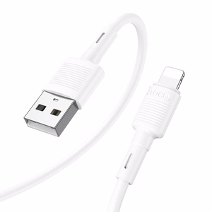 Kaapeli USB-A Lightning Hoco 2,4A 1 m X83 valkoinen