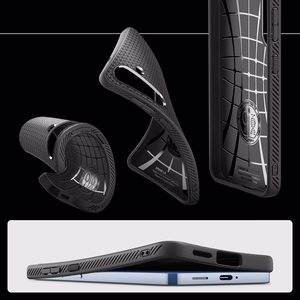 Spigen Liquid Air suojakuori Samsung Galaxy S25 -puhelimelle matta musta