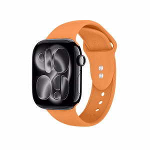 Crong Liquid Apple Watch -ranneke, 38/40/41/42 mm, oranssi