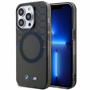 BMW BMHMP14LHGPK Suojakuori iPhone 14 Pro 6.1" harmaa/harmaa Pattern MagSafe