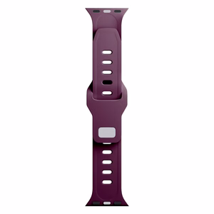 3mk-silikoniranneke Apple Watchille, 42/44/45/46/49 mm, Mulberry, suuri koko