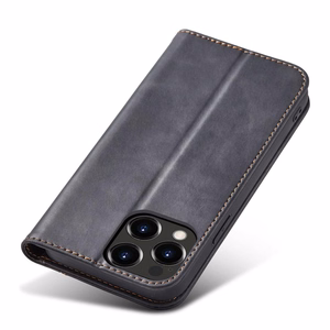 Magneetti Fancy Case tapauksessa iPhone 14 Pro flip kansi lompakko jalusta musta