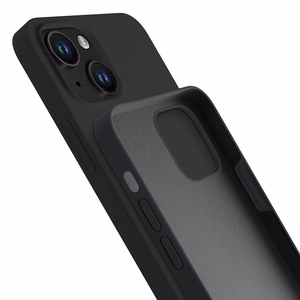 iPhone 14 Plus 3mk Silicone Case -sarja - musta
