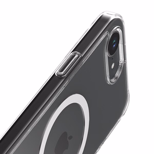 Crong Clear MAG Cover MagSafe suojakuori iPhone 17e / 16e -laitteelle, läpinäkyvä