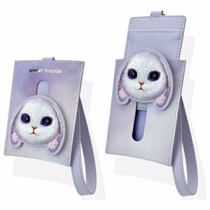 NIMMY 3in1-setti puhelinlaukku + Lompakko + GPS-suoja BIG EYED PET 2.0 Pupu violetti