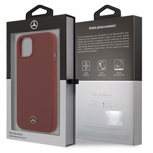 Mercedes Silicone Line kotelo iPhone 13 mini - punainen