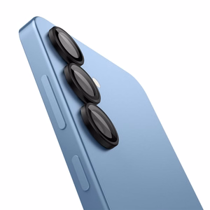 Spigen Optik Pro Glas.Tr Ez Fit kameransuoja 2 kpl Samsung Galaxy S25 -puhelimelle musta