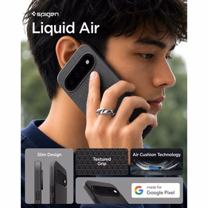 Spigen Liquid Air suojakuori mallille Google Pixel 11 – väri: mattamusta