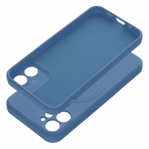 Silikoninen Suojakuori iPhone 12:lle Mag Cover MagSafe-yhteensopiva sininen