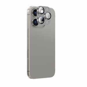 AmazingThing Aviation-Grade Alloy Karkaistu lasi Linssi iPhone 16 Pro / 16 Pro Max Kameran Linssille - harmaa