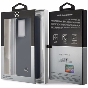 Mercedes Silikoni Line kotelo Samsung Galaxy S21 Ultra - sininen