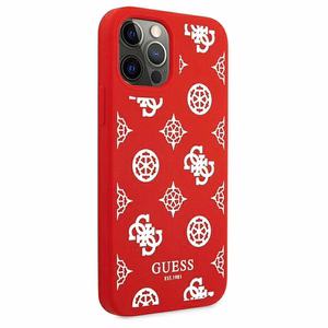 Guess GUHCP12LLSPEWRE iPhone 12 Pro Max 6.7" punainen/punainen kova kotelo Peony-mallisto