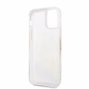 Guess GUHCN58LGIRGP iPhone 11 Pro kova kotelo Gradient Liquid Glitter Circle Logo