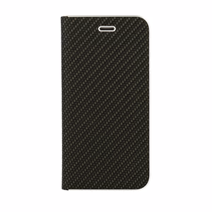 Vennus Book CARBON -lompakkokuori kehyksellä iPhone 11 Pro - musta