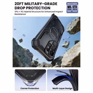 Supcase iBlason ArmorBox Clip Mag MagSafe suojakuori Samsung Galaxy S26 Ultralle - musta